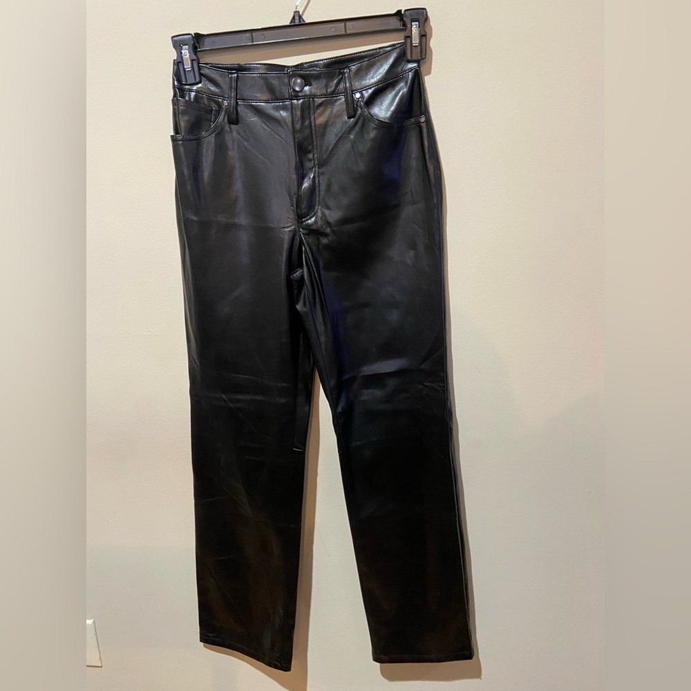 Women's Versona Black Vegan Leather Jeans